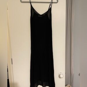 Doen Long Deep V-Neck Slip Dress